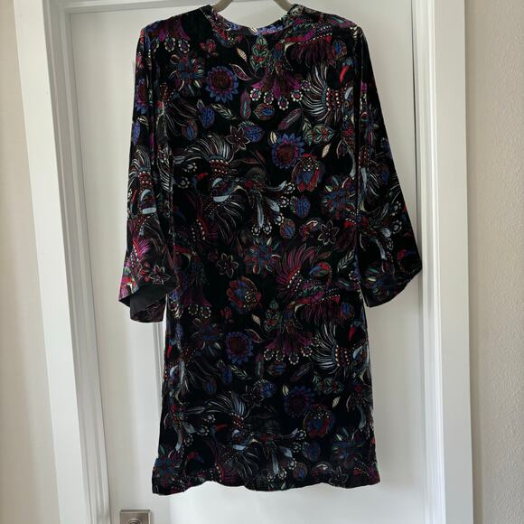 Johnny Was Rayon Silk Vibrant Floral Tie Front Kimono Dress NWT Size Small - Picture 9 of 10